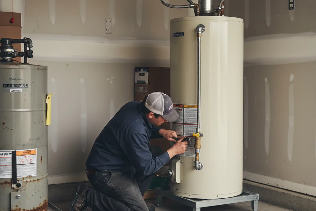 Water heater and shutoff valve replacement in Ocean City